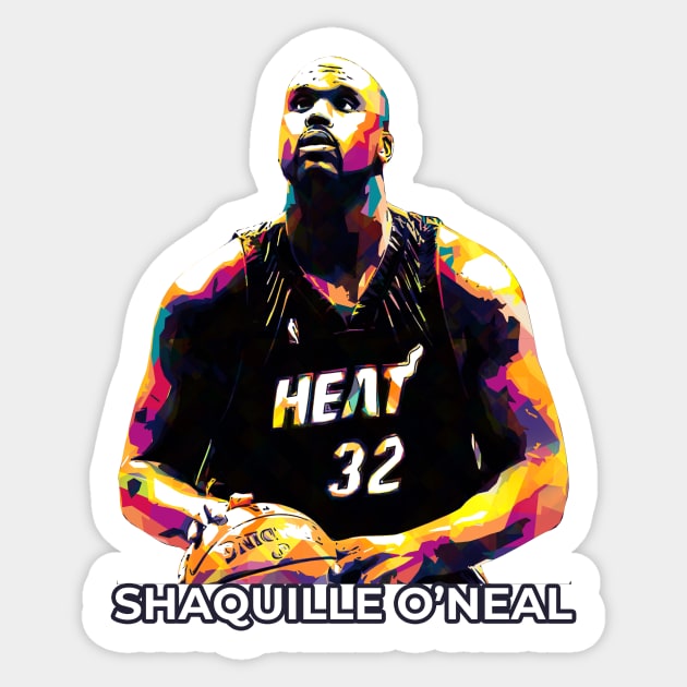 Shaquille O'Neal Sticker by Creativedy Stuff